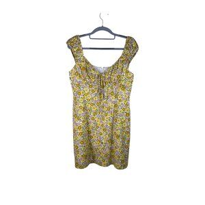 Wayf Mini Floral Baby Doll Milkmaid Retro Coquette Dress M